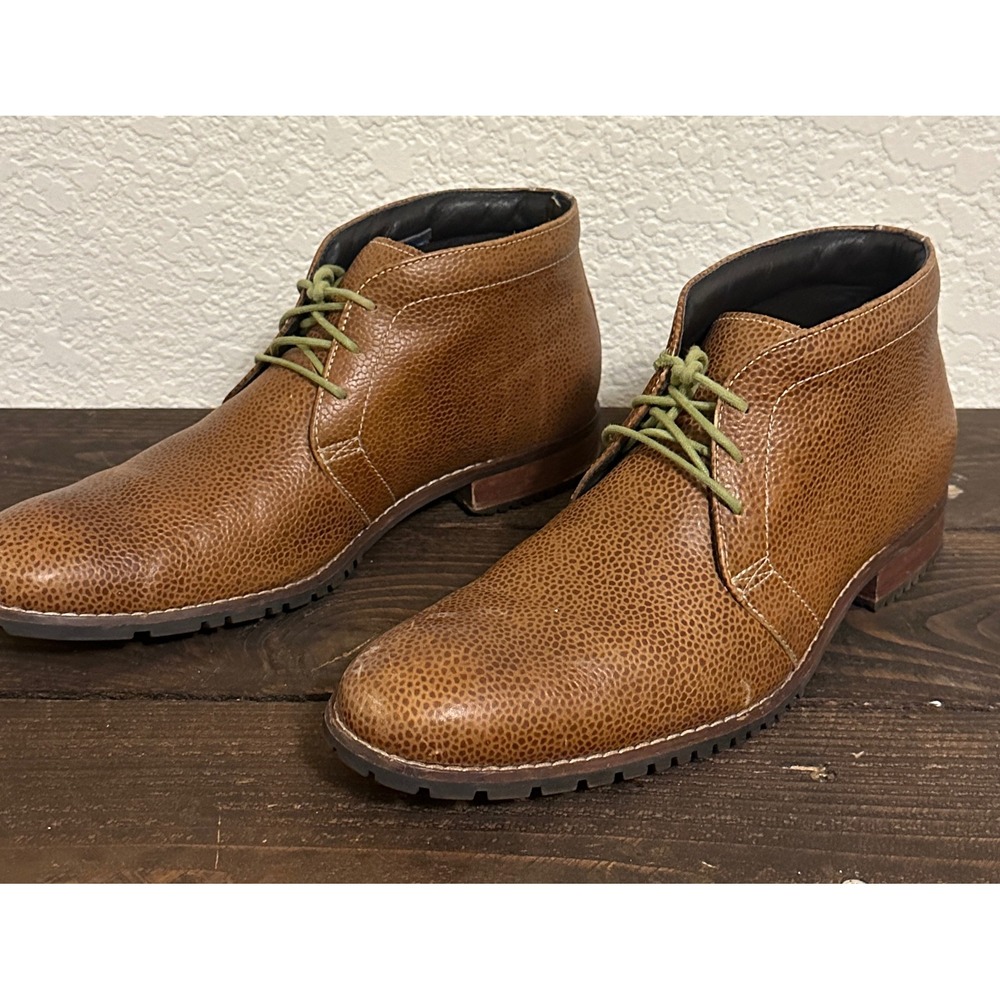 Cole Haan Air Winslow Chukka II Brown Pebbled Leather Waterproof Boots 10M
